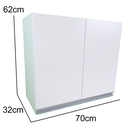 Ver imagem 2 de Armário Aéreo 70cm Lavanderia 2 Portas de Parede Montado Cor:branco