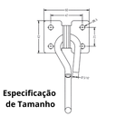 Ver imagem 5 de Gancho De Rede sobrepor, Tipo Armador, Silencioso, Reforçado, Preto