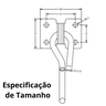Gancho De Rede sobrepor, Tipo Armador, Silencioso, Reforçado, Preto - 5