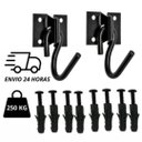 Ver imagem 1 de Gancho De Rede sobrepor, Tipo Armador, Silencioso, Reforçado, Preto