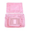 Ver imagem 4 de Kit Organizador de Mala 6 em 1 Poliester Rosa Unico Viagem Necessaire Bolsa Porta Roupas Sapato