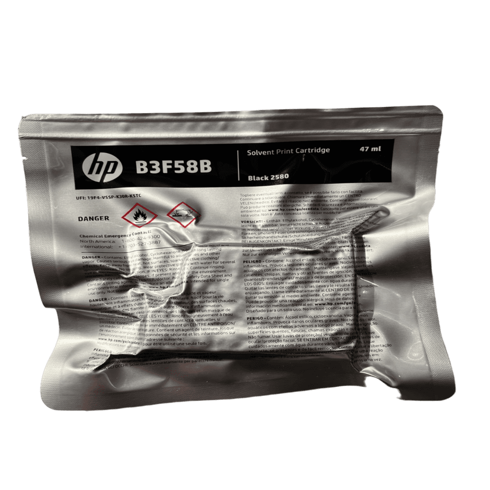 Cartucho Datador Solvent Print Hp B3f58b 2580 Tij Thermal Inkjet - 2