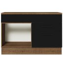 Ver imagem 5 de Balcão de Pia Cozinha 1 Porta e 2 Gavetas (com Tampo) Rustic/preto Agata Madesa Rustic/preto