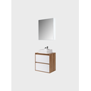 Ver imagem 5 de Gabinete para Banheiro com Cuba e Armario 60cm Mdf Freijo com Branco Dubai - On Móveis