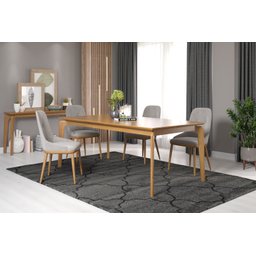 Mesa de Jantar 8 Lugares 2m Madeira Maciça Tampo Laminado Imbuia Bahia - 2