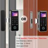 Fingerprint Door Lock para Vidro, Metal De Madeira, Não Limitada, Casa Inteligente, Controle WeChat  - 1