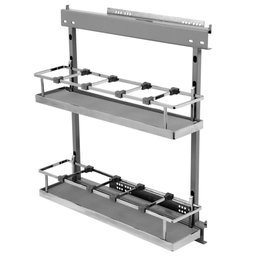 Porta Temperos e Latas Piatina Deslizante com Fixação Latera - 1 Porta Temperos e Latas Piatina Deslizante com Fixação Latera - 1