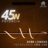 Lustre Pendente Led 45w 3 em 1 Moderno Sala Quarto Preto - 4