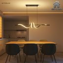 Ver imagem 7 de Lustre Pendente Led 45w 3 em 1 Moderno Sala Quarto Preto