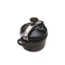 Ver imagem 2 de Panela Alta Pressão Indução Antiaderente Revestimento Mármore Cerâmico 10 Litros Preta