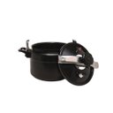 Ver imagem 3 de Panela Alta Pressão Indução Antiaderente Revestimento Mármore Cerâmico 10 Litros Preta