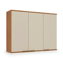 Ver imagem 2 de Armário de Cozinha Aéreo Modulado 100% MDF 3 Portas 120cm Princess Yescasa Freijó/Areia Bege