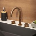 Ver imagem 5 de Torneira Para Banheiro Misturador Duplo Comando Choró Pingoo.casa - Dourado Rose