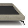 Cama Queen Base Box 158x198cm Pés de Ferro Cold P02 Linho Bege - Mpozenato - 6