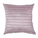 Ver imagem 1 de Capa para Almofada Drapeada Line em Veludo Quadrada Rosa Quatzo