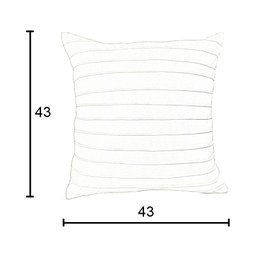 Capa para Almofada Drapeada Line em Veludo Quadrada Rosa Quatzo - 4