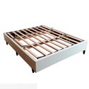 Ver imagem 1 de Cama Casal Box Base 137x187 Desmontável Tecido Premium 100% Madeira - Nova Cama