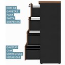 Ver imagem 7 de Armário Arquivo Office com 4 Gavetas Pasta Web Office Nogal-preto