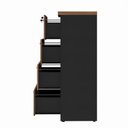 Ver imagem 5 de Armário Arquivo Office com 4 Gavetas Pasta Web Office Nogal-preto