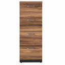 Ver imagem 1 de Armário Arquivo Office com 4 Gavetas Pasta Web Office Nogal-preto