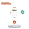 Kit Potes de Vidro Mantimentos 500ml com Tampa Bambu 4 Pçs - 2