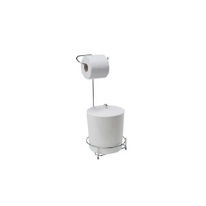 SUPORTE PARA PAPEL HIGIENICO COM LIXEIRA 230X500X195 Schmitt