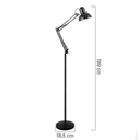 Ver imagem 2 de Coluna Articulavel Office Lamp Metal Verde 1xe27 C/garra Fixação A1,90xd18,5cm Gmh Trade