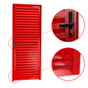 Ver imagem 2 de Porta Veneziana Alumínio 80 e. L25 Vermelho Brimak