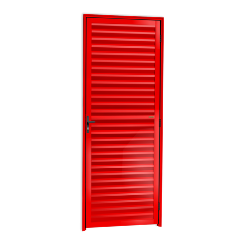 Porta Veneziana Alumínio 80 e. L25 Vermelho Brimak