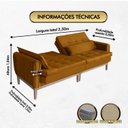 Ver imagem 2 de Sofá Cama Rivieira 2.30m - Terra