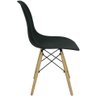 Kit 11 Cadeiras Charles Eames Eiffel Wood Design Preta - 4