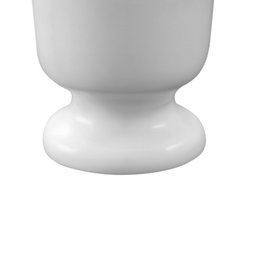Kit com 4 Porta Ovo de Porcelana Branca - 4