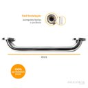 Ver imagem 3 de Barra de Apoio 40cm para Idoso e Deficiente Inox Polido