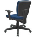 Ver imagem 7 de Kit 3 Cadeiras de Escritório Executiva Office Giratória Preto Baixa Flexi P03 Poliéster Azul - Lyam