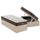 Ver imagem 1 de Cama Box Baú Solteiro: Colchão Ortopédico Probel Guarda Costas Extra Firme + Base CRC Suede Clean