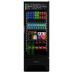 Visa Cooler Refrigerador de Bebidas Vertical 2 a 8ºc 370/403l Vb40ah 127v All Black Metalfrio - 2
