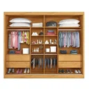 Ver imagem 2 de Guarda Roupa Verona Plus 1 Porta Espelhado Peroba e Off White