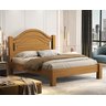 Cama 100% Mdf Isis Casal Estrado Reforçado Painel Inteiriço:nature - 2