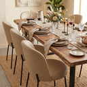 Ver imagem 5 de Cadeira Decorativa Sala de Jantar Elegance Base Preta Courino Bege - Montanaris Decor
