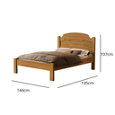 Ver imagem 2 de Cama de Casal em Madeira Mdf Iris Reforçada Estilo Moderno para Quarto Tradicional:nature