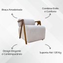 Ver mais imagens de Kit 2 Poltronas Decorativas para Sala Chloe Bouclé Persa Premium