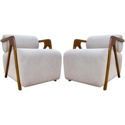 Kit 2 Poltronas Decorativas para Sala Chloe Bouclé Persa Premium - 1