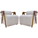 Ver imagem 1 de Kit 2 Poltronas Decorativas para Sala Chloe Bouclé Persa Premium