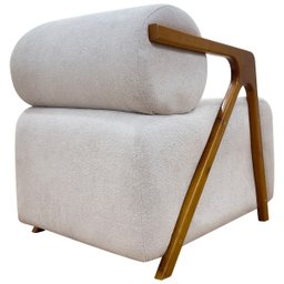 Kit 2 Poltronas Decorativas para Sala Chloe Bouclé Persa Premium - 5