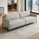 Ver imagem 4 de Sofá 3 Lugares para Sala de Estar Living 204cm Industrial Italy F04 Linho Cru - Lyam Decor