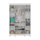 Ver imagem 5 de Guarda-roupa Infantil 122cm 4 Portas e 2 Gavetas Allegra Multimóveis Mp4443 Branco/madeirado