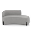 Ver imagem 5 de Sofá 3 Lugares Orgânico 180cm Pé Ferro Preto Morgan Suede Cinza
