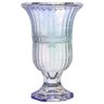 Vaso Fratello em cristal ecologico com pe D15xA23,5cm cor furta-cor - 1