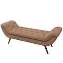 Ver imagem 5 de Puff Recamier Decorativo com Tachas 195 Cm Santorini P05 Bouclê Bege - Lyam Decor