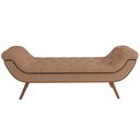 Ver imagem 3 de Puff Recamier Decorativo com Tachas 195 Cm Santorini P05 Bouclê Bege - Lyam Decor